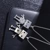 Steel Heavy Industry Unisex Punk Metal Pendant Choker Birthday Present Robot Necklace Man Necklace