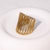 Gold Color Stainless Steel Rings for Women Men Vintage Geometric Wide Edge Star Open Rings Non Fading Jewelry Accessories Gifts