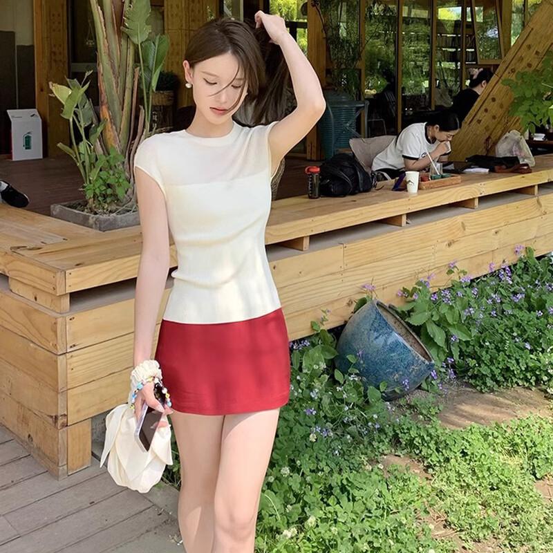 JK&JS Damen Strickpullover mit lockerem Schnitt