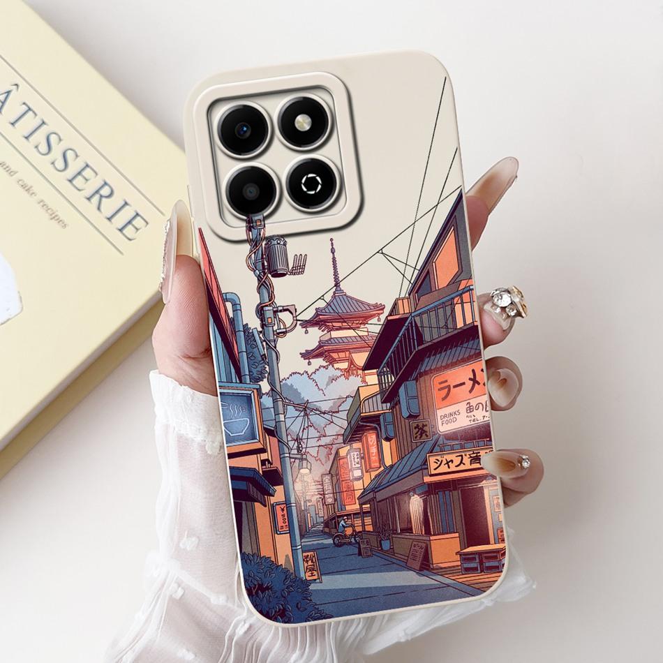 For Honor X6b Fashion Moon Pattern Phone Case For HonorX6b X 6B 4G JDY-LX1 JDY-LX2 Soft Silicone Shockproof Cases