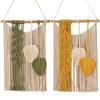 Boho Tapestry Macrame Wall Decor Hand-woven Color Macrame Wall Hanging Ornament Bohemian Craft Decoration Gorgeous Tapestry