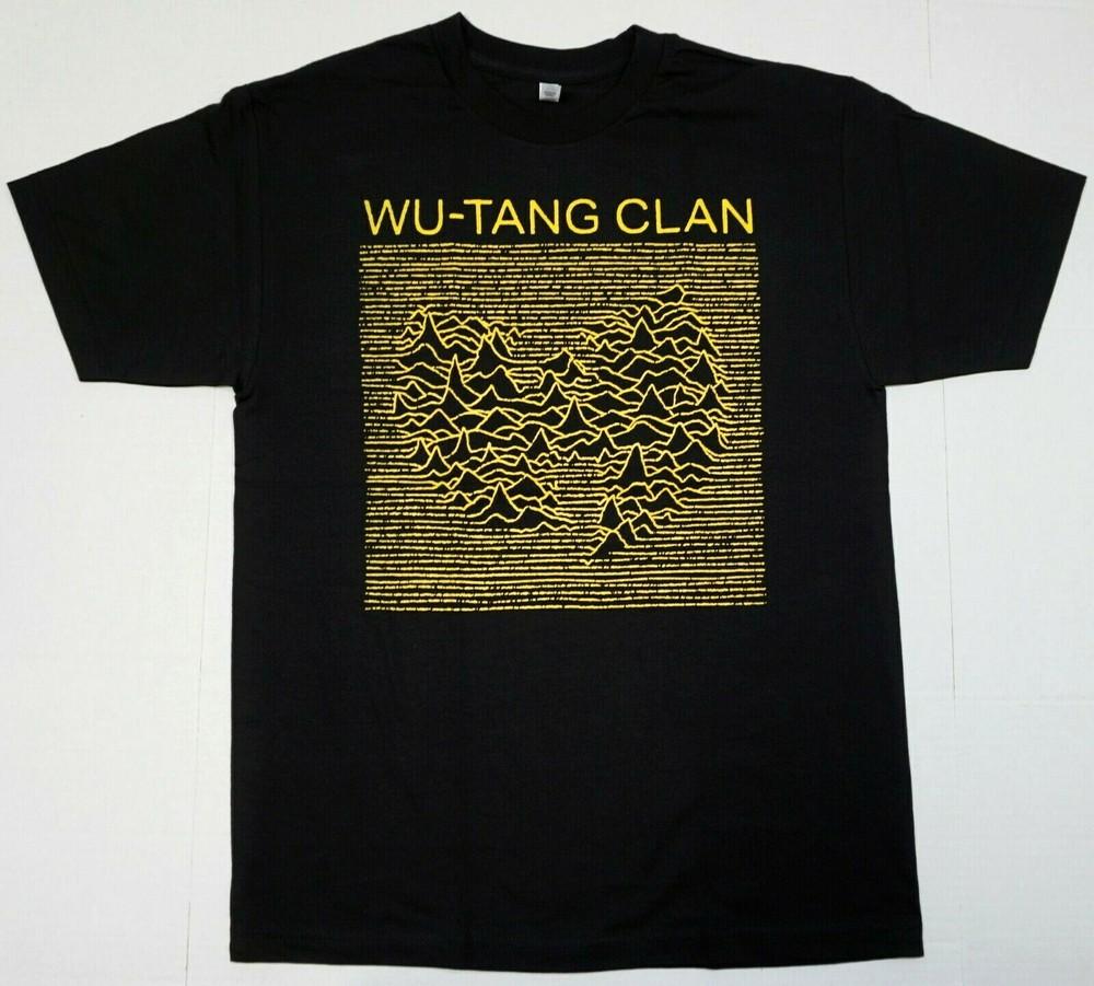 Футболка WU TANG CLAN WAVES Gza Rza ODB Хип-Хоп Рэп Футболка Мужская 100% Хлопок Новая Унисекс Футболка S