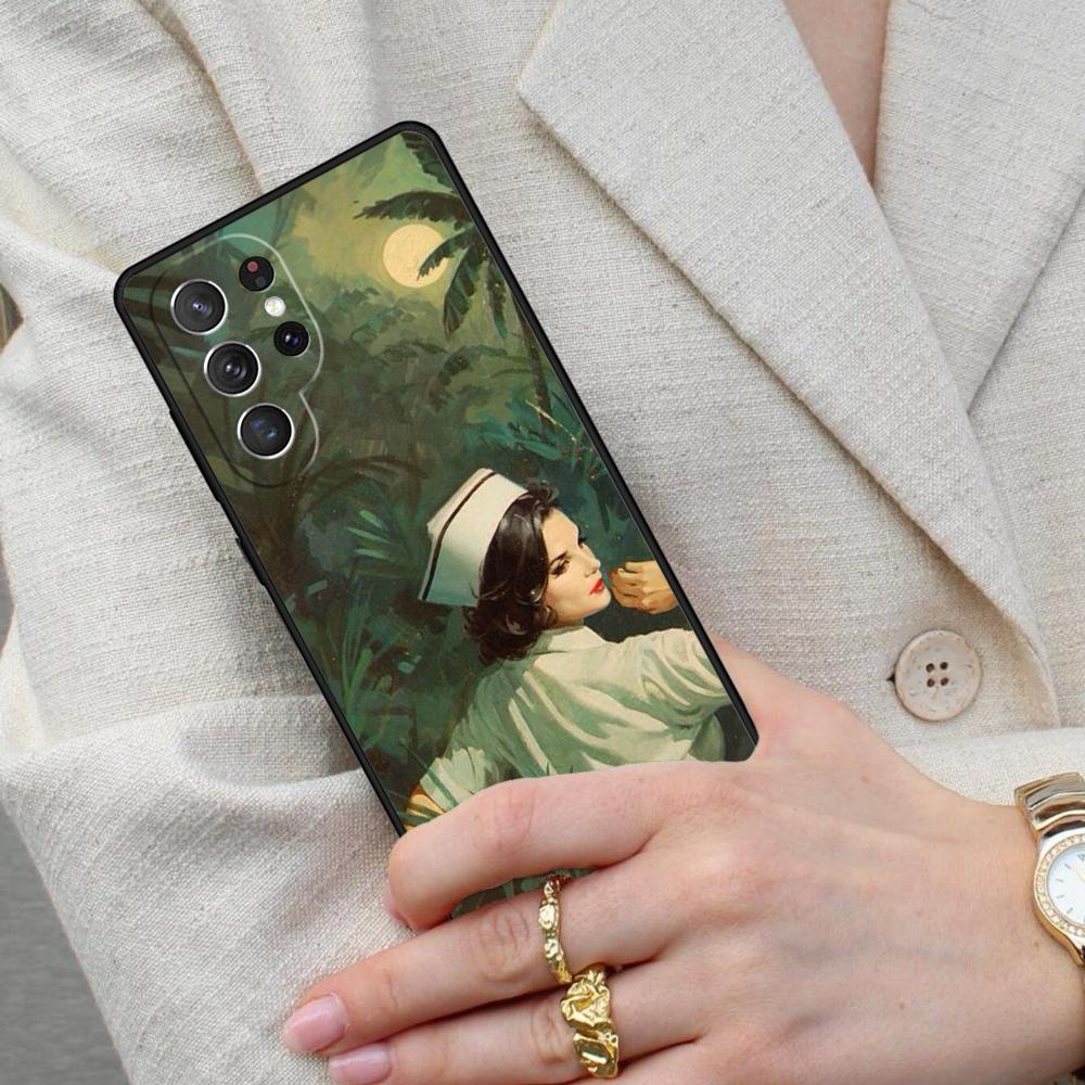 Cartoon Medicine Doctor Nurse Bumper Cell Phone Case for Samsung Galaxy S26 Ultra S25 S24 S23 S22 S21 S20 Note10 Cover