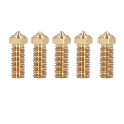5 PZ Ugello in Ottone per Stampante 3D 0.4mm Ugello Estrusore per QIDI X Max3 Smart3 Plus3