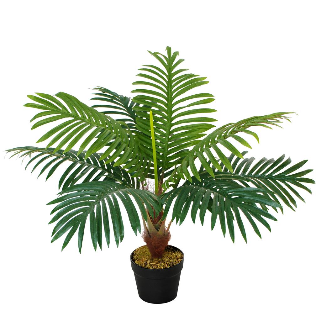 60cm Artificial Palm Tree Fake Plant in Pot - White