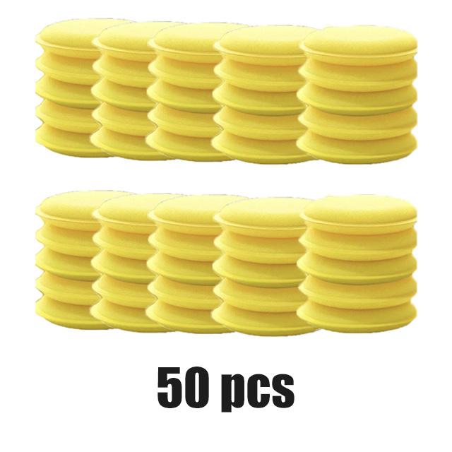 Car Waxing Sponge Pad Polish Foam Applicator Car Round Waxing Polish Sponges High Density Auto Detailing Accessories Tools 100mm