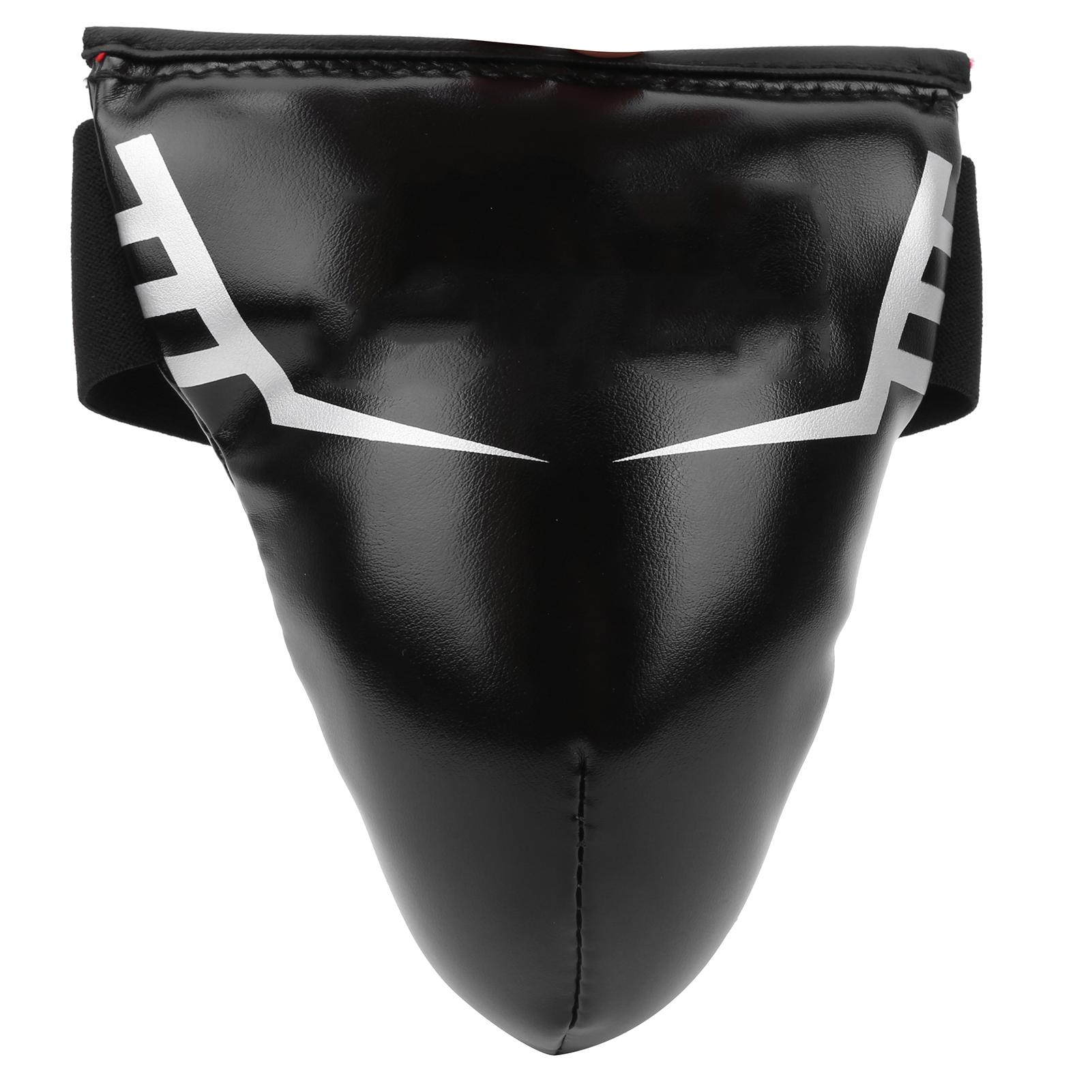 

Groin Guard Black PU Boxing Sanda Crotch Ptotective Jockstrap Cup for 59 Children