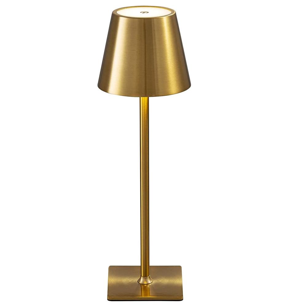 Rechargeable Table Lamp Modern LED USB Touch Switch Night Light Dimmable Hotel Cordless Desk Lamps for Living Room Restaurant