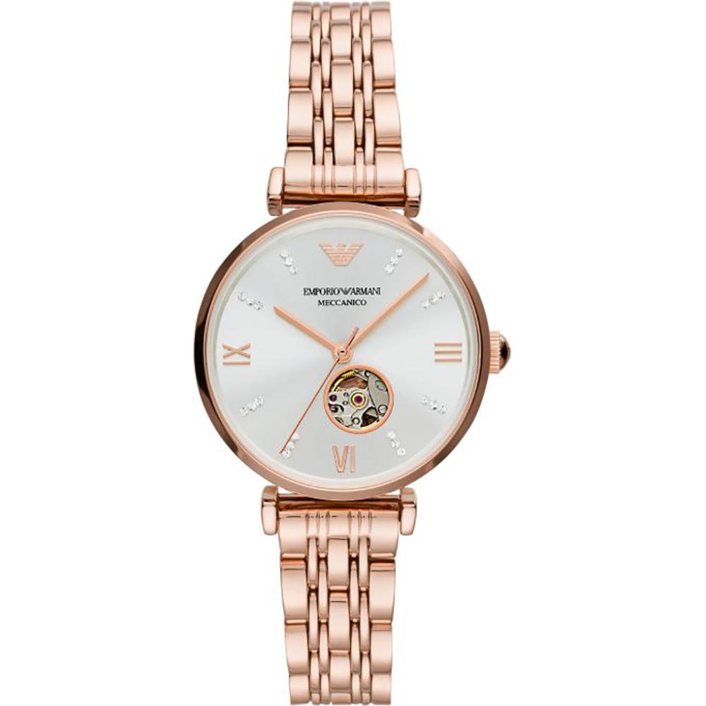 

Emporio Armani Historical Collection Silver Rose Gold Metal Ladies Automatic Watch AR60023 серебряный