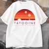 Tatooine Sunset T-Shirt Men's Women's Short Sleeve T Shirt Casual Print Cotton Tshirt Harajuku Streetwear Tee Tops