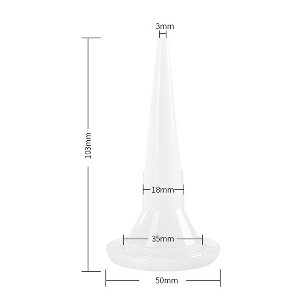 Home Improvement Caulking Nozzle Structural Glue Nozzle White