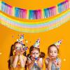 Cheerful Rainbow Rain Banner Ideal For Birthday Weddings And Holiday Decorations