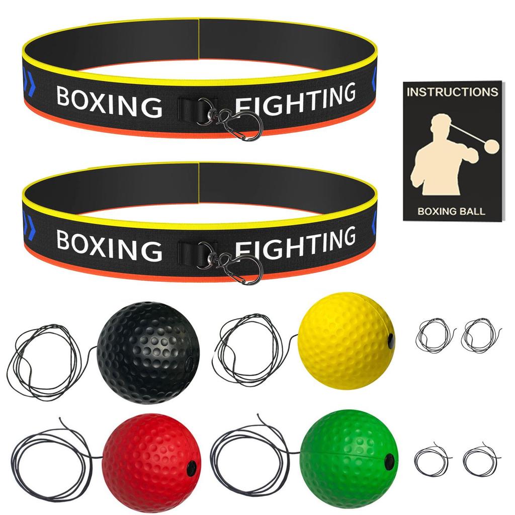 Head-Mounted Boxing Reaction Ball for Fitness and Entertainment
