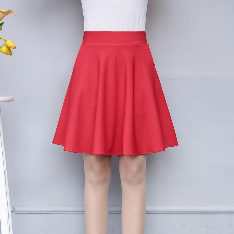 2024 Plus Size A-Line Mid-Length High-Waisted Puffy Skirt for Women - Sailor Dance Style