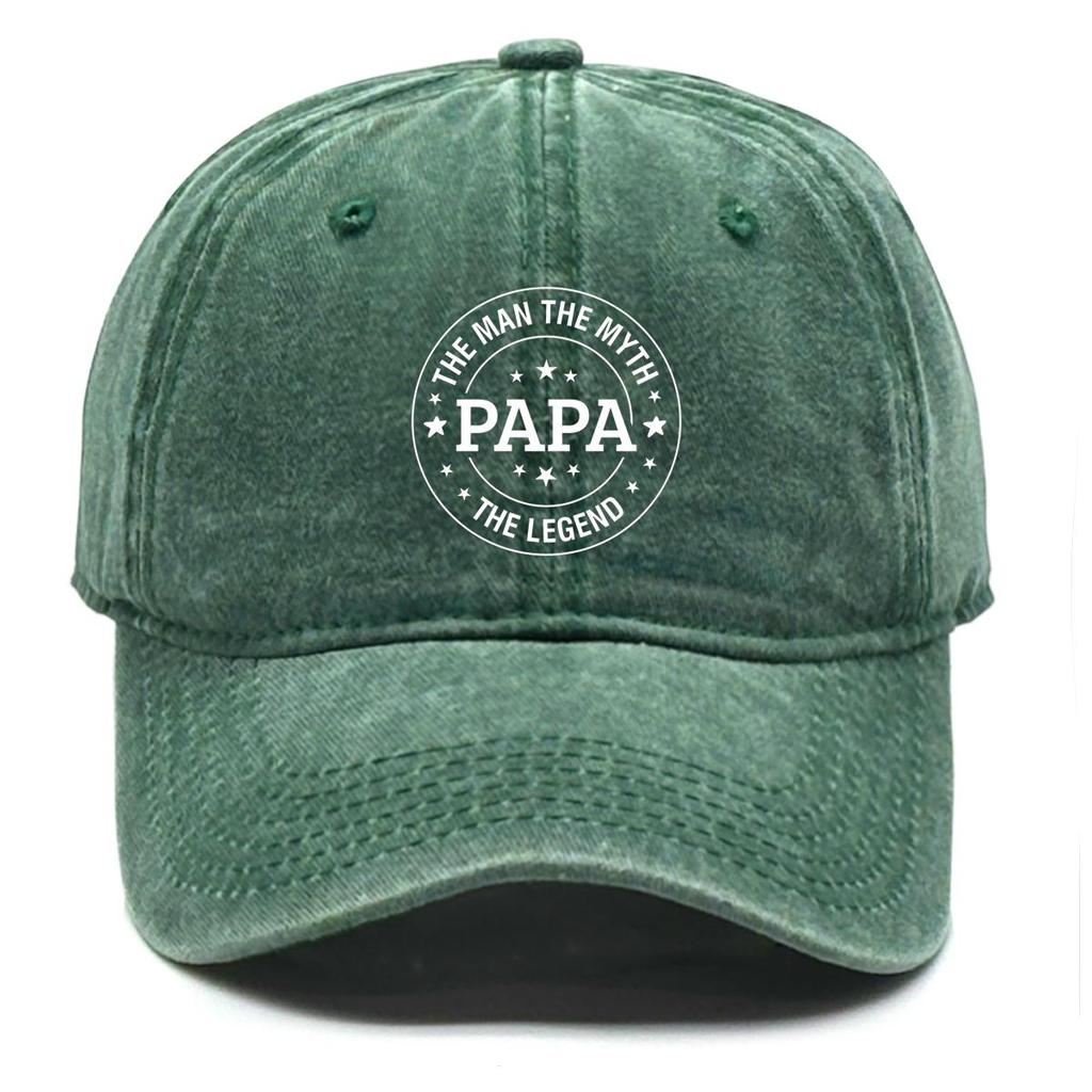 PAPA" Print Snapback Baseball Cap, Father's Day Sports Hat Fashion Cozy Distressed Fit Adjustable Baseball Cap