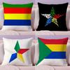 Druze Flag Cushion Cover Soft Short Plush Double-Sided Printing Home Decor Machine Washable Pillow Case Gift