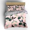 Delicate Hand-drawn Fruits and Leaves Print Bedding Set 1 Duvet Cover 2 Pillowcases for Adult and Children Luxury Gift Full Size