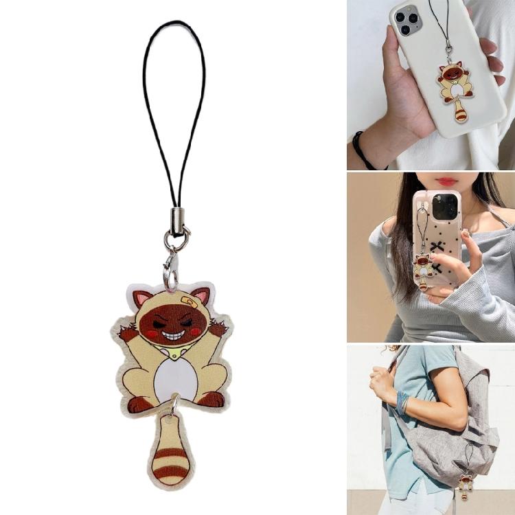 Eye Catching Acrylic Cat Keychain Functional Keyring Phones and Keys Decoration Great for Gifting To Friend and Family