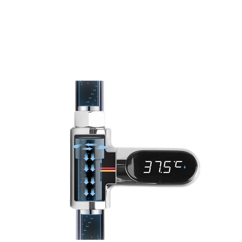 2nd Gen Passive LED Water Thermometer: Accurate Fahrenheit/Celsius Sensor with Visible Temp Display & Time Recording