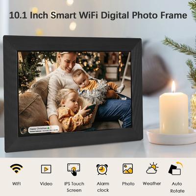 Andoer 10,1palcový Smart WiFi digitální fotorámeček Digitální fotoalbum 1280*800 IPS dotyková obrazovka