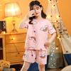 Teens Baby Girl Pajamas Summer Short Sleeved Children's Clothing Sleepwear Cotton Pyjamas Sets for Kids