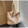 Fashion Knitted Bag Women's New Knitted Tote Bag Fashion Large Capacity Tote Bag Vacation Beach Bag