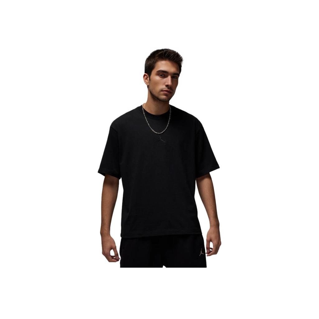 Jordan Flug-Essentials Bequemes Hautfreundliches Modisches Vielseitiges Kurzarm-T-Shirt Herren Tops Schwarz IB7345-010