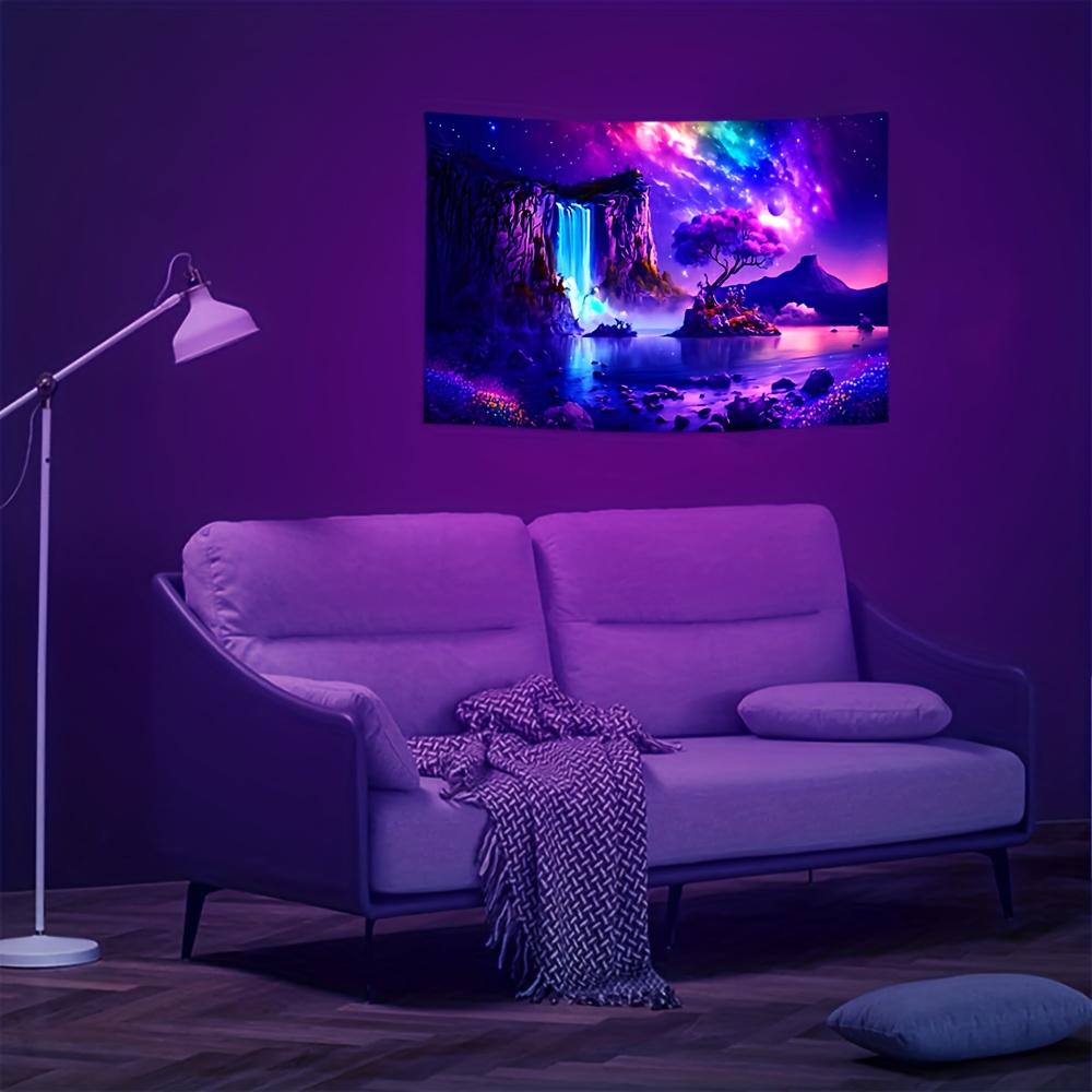 Enchanted Waterfall Tapestry With A Magical Landscape, Perfect For Adding A Mystical And Colorful Touch To Any Room Or Dorm