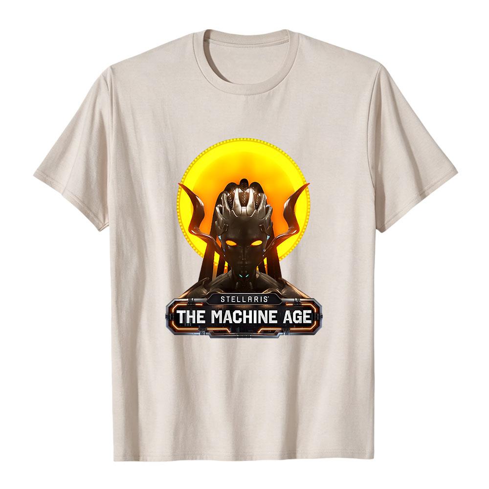 Stellaris The Machine Age T-Shirt Short Sleeve Cotton Soft Tshirts Women Men Clothing Summer Casual Graphic Tops