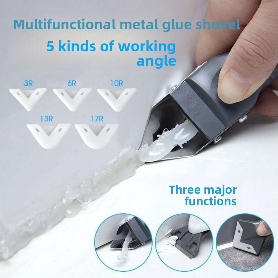 5 In 1 Caulk Remover Tools Kit Grout Removal Tool Sealant Finishing Tool Glue Angle Scraper Tool For Window And Sink Renovations