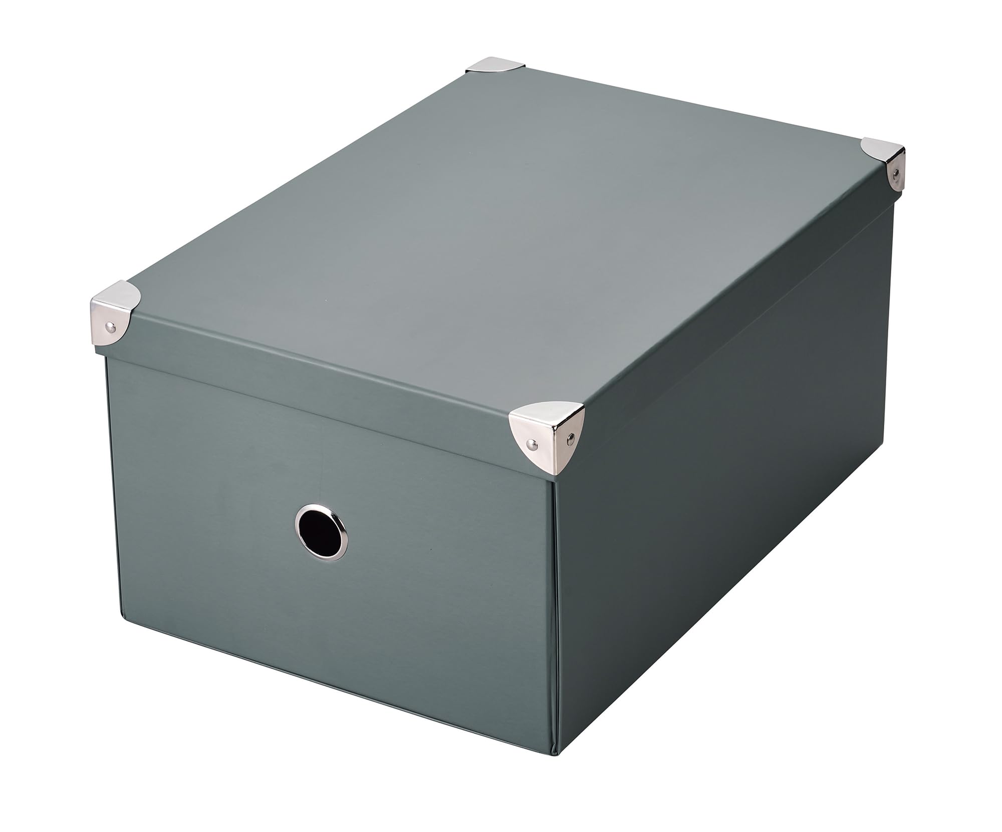 

Pearl Metal Storage Case Storage Pulp Box Large Product 27 x 38 x 18 cm Gray Size (approx.) N-7265 серый