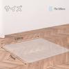 ROSMARUS Transparent Chair Mat, Scratch-Resistant, 75x120cm, 1.5mm Thick, Floor Protector, Gaming PVC Flooring Protection, Non-Slip, Durable and Soft,