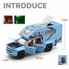 1/32 Chevrolet Silverado Recreational Vehicle RV Alloy Car Model Sound and Light Children's Toy Collectibles Birthday Gift