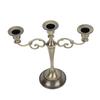 Metal Candle Holder 3 Arms High Gloss Retro Exquisite Candlestick Holder for Dining Tables Wedding