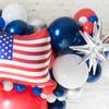 Featival Balloons Arch Kit Red, White and Blue Party Decoration for American Flag USA Foil Balloons For Patriotic