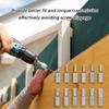 6 Piece Steel Tamper Resistant Bit Set 1/4" Hexagonal Shank Magnetic Screwdriver Bit For Various Applications