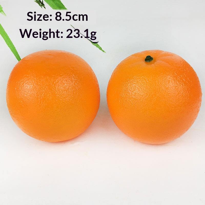 2/4/6Pcs Artificial Orange Diy Fake Fruits Kindergarten Plastic Fruit For Christmas Home Wedding Photography Decoration