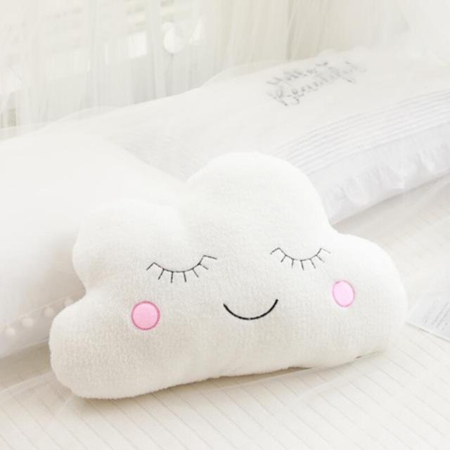 Stuffed Cloud Moon Star Raindrop Plush Pillow Soft Cushion Cloud Stuffed Plush Toys For Children Baby Kids Pillow Girl Gift