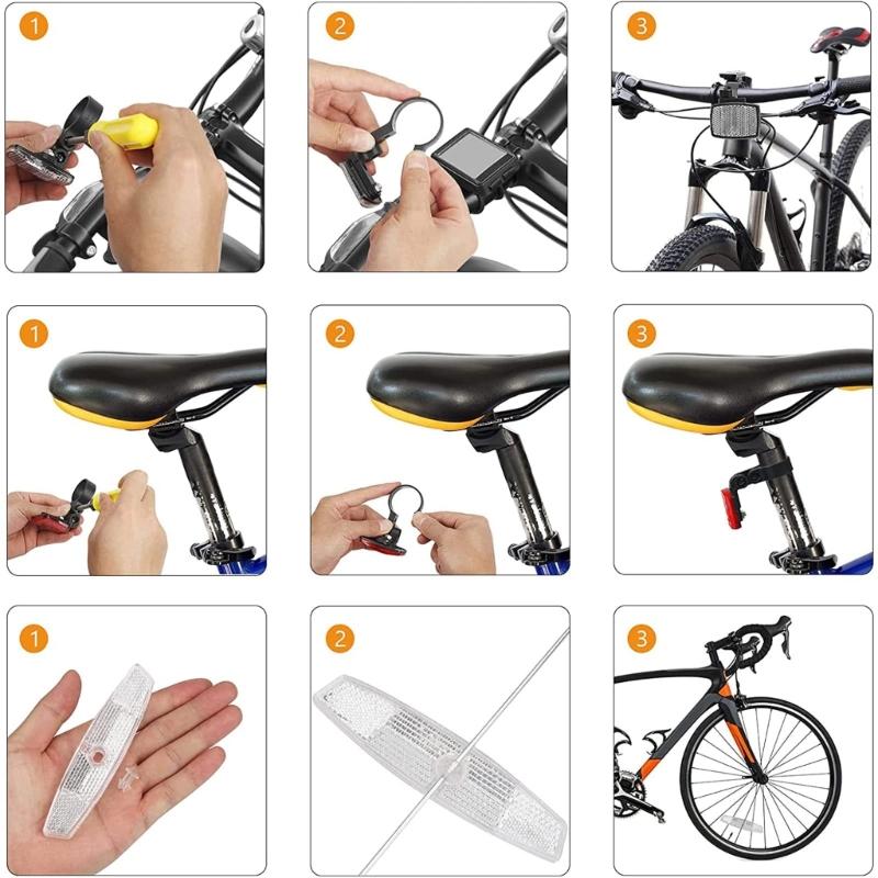 1 Stück Fahrradreflektor Fahrradfelgen Speichen Räder Speichenreflektoren Sicheres Warnreflektierendes Blatt für Fahrräder