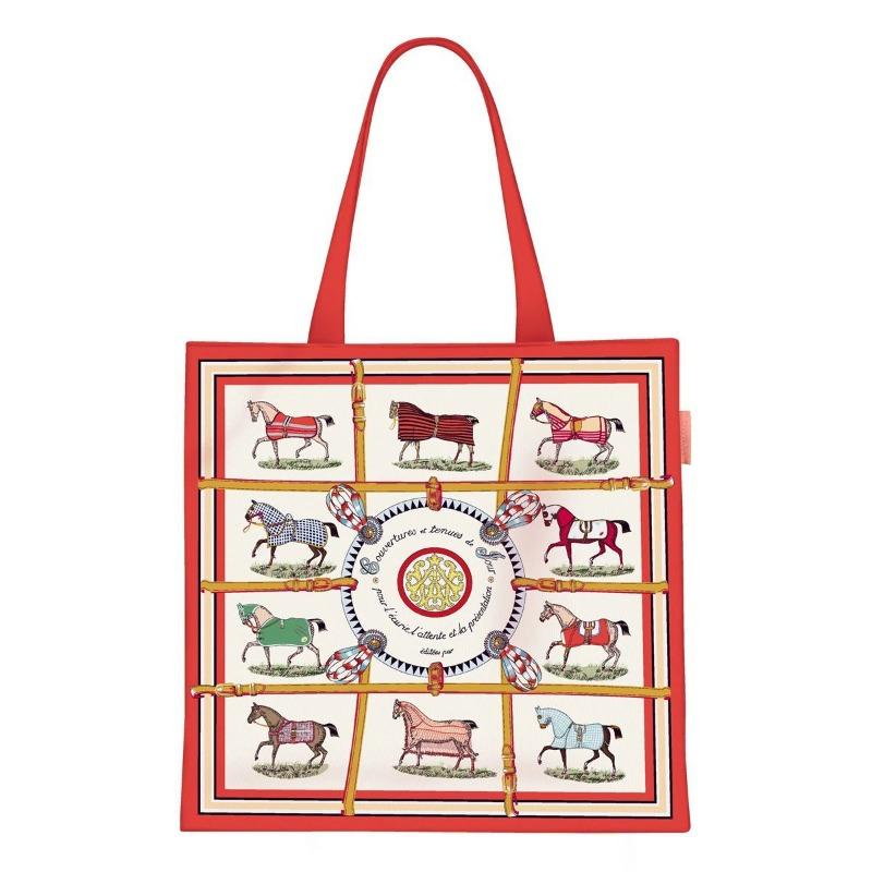 Printed Canvas Bag Women's Hand Bag Large Capacity Student Tutoring Shoulder Bag