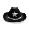 Kid'S Western Hat Festive Rhinestone Pentagram Cowboy Hat Children'S Cowboy Hat For Dress-Up Party Festival Western Themed