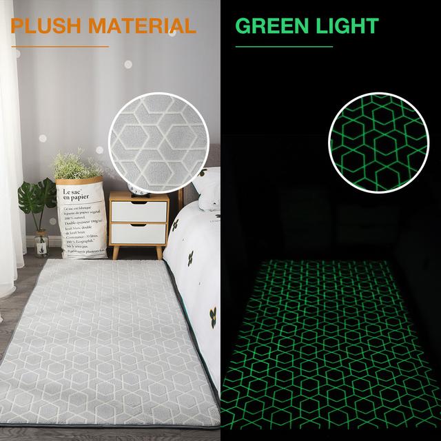 Thick Carpet For Living Room Luminous Plush Rug Children Bed Room Fluffy Floor Carpets Bedside Home Decor Rugs Sofa Velvet Mat