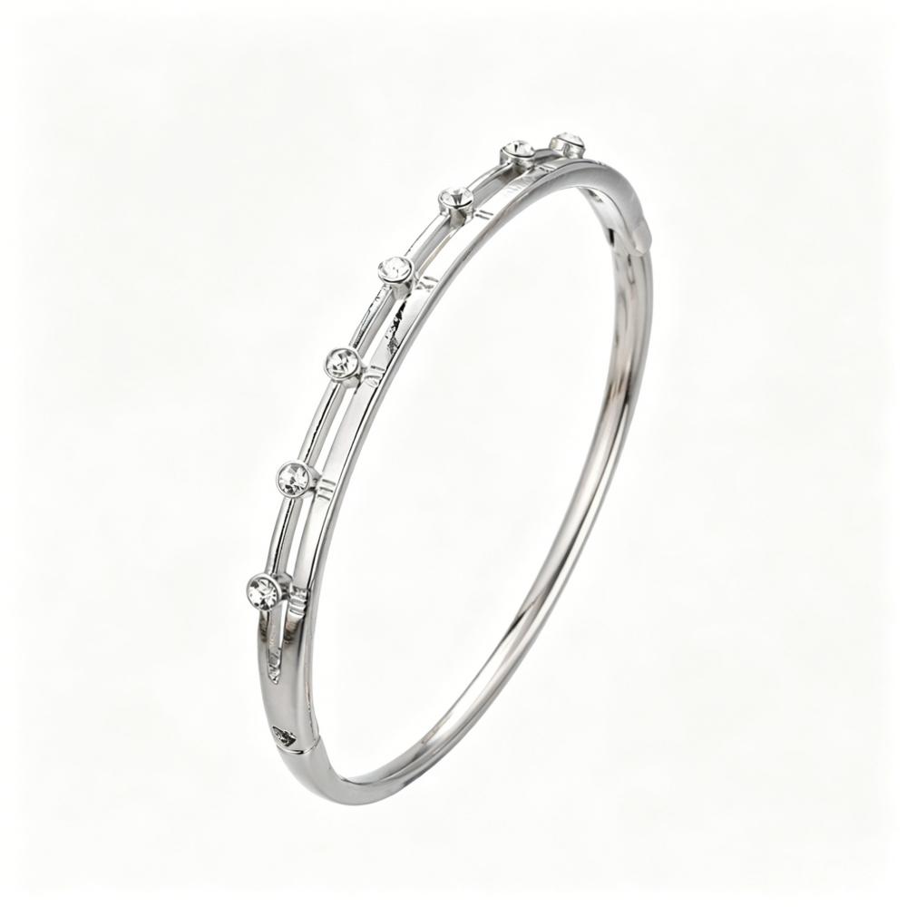 Alloy Bracelets Woman Bangle Zircon for Woman Golden Love Crystal Wedding Feminina Luxury Jewellery Gifts