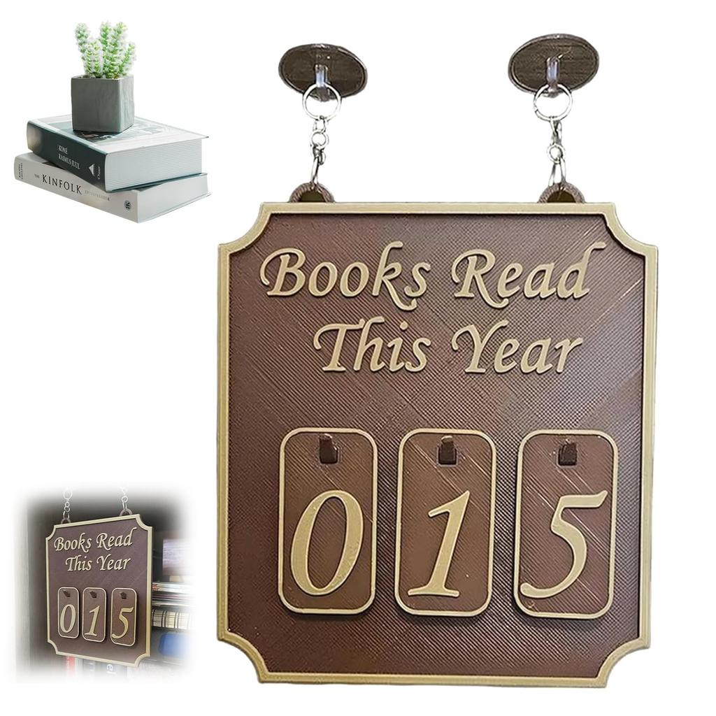 Handmade Wooden Hanging Shelf Book  Wall Decoration, Rustic Style Book Lover Sign, Suitable For Home, Or Classroom