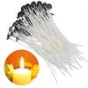 Candle Wicks Measuring, Designed for Candle Crafting with Pre-Waxed Materials, Ideal for Handmade Candle Creation.