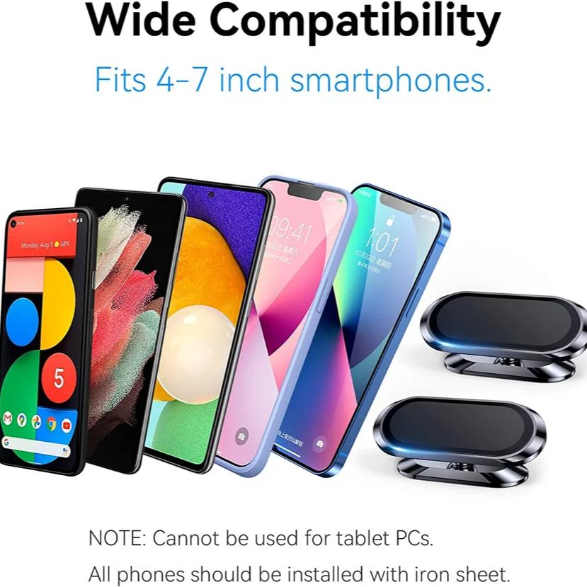 360 Döndür Araba Telefon Tutucu Manyetik Evrensel Mıknatıslı Telefon Tutucu Araba Cep Telefonu Tutucu Standı