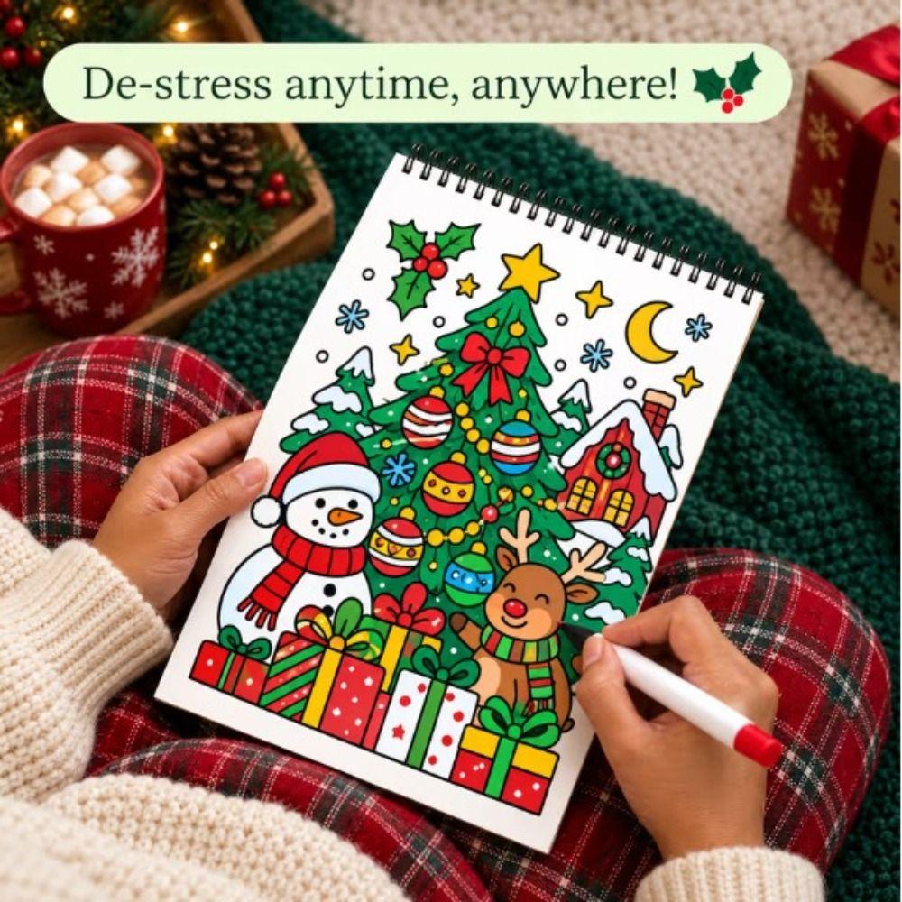 Easy Cartoon Coloring Book Educational Theme Drawing Art Book Fun Doodle Activity Book For Adults