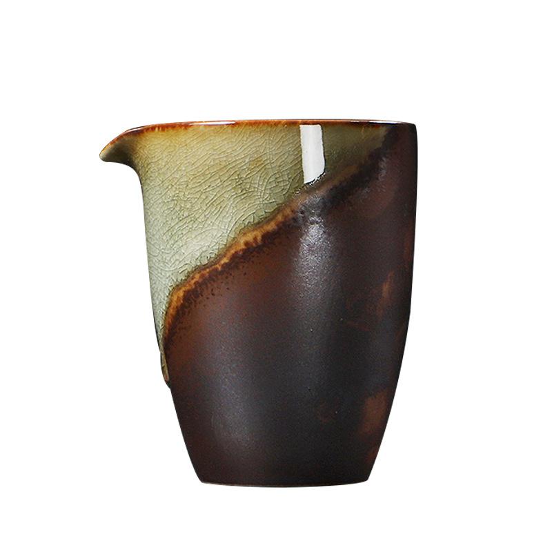 

200ml Fairy Cup Household Retro Ceramic Tea Distributor Large Tea Sea Kung Fu Tea Set Accessories Handmade Stoneware Tea Set 200ml