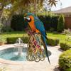 Handmade Straw Parrot Pet Decorative Toy