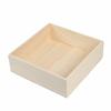 Portable Square Wooden Box Decorative DIY Wooden Storage Container Paintable Small Mini Sundries Jewelry Boxes Gifts